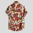 thumbnail image 4 of ALLLIST Hawaiian Shirts for Men Collared Short Sleeve Button Down Shirts Casual White Clothing for Men, 4 of 9