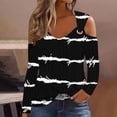 thumbnail image 1 of RXIRUCGD Chemise Décontractée à Rayures à Manches Longues pour Femmes, Noir, Taille: TG, 1 of 5