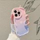 thumbnail image 3 of Case for IPhone 15 14 Pro Max 11 13 12 Mini XR 8 7 Plus X XS SE 2020 2022 Cover Love Heart 3D Wavy Curved Edge Soft Clear TPU, 3 of 5