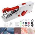 thumbnail image 1 of ZHAOCHENG Máquina de coser de mano, minimáquina de coser portátil inalámbrica, herramienta eléctrica de reparación de puntadas para telas, bricolaje, mascotas, ropa para niños, cortinas, viajes, 1 of 4