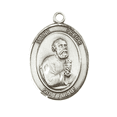 thumbnail image 2 of .925 Sterling Silver Patron Saint St. Peter the Apostle Medal Pendant on 18" Rhodium Plated Lite Curb Brass Chain Catholic Religious Necklace - Made in USA,Deluxe Velvet Gift Box, 2 of 6