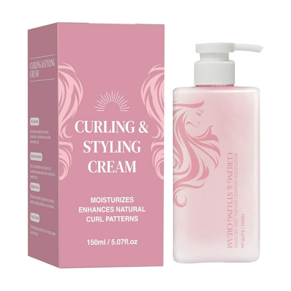 Hair Halo Curl Defining Cream Moisturizing & Anti-Frizz Curl Cream for Curly & Wavy Hair