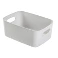 thumbnail image 1 of Desktop Storage Basket PP Cosmetic Storages Box Desktops Sundries Organizer with Handle for Household Medium Gray, 1 of 5