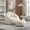 Beige, variant on BSHTI Bedding Bean Bag Sofa Chair High Pressure Foam Bean Bag Chair Adult Material with Padded Foam Padding Compressed Bean Bag With Footrest,Blue