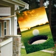 thumbnail image 3 of Golf Ball Grass Sunset Autmun Sports Athletic House Flag 28" x 40" Double Sided Polyester Welcome Yard Garden Flag Banners for Patio Lawn Home Outdoor Decor, 3 of 5