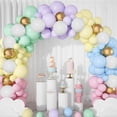 thumbnail image 2 of 130PCS Pastel Macaron Balloon Garland Arch Kits Latex Multicolor Assorted Balloons Different Size Background Combination Balloon for Birthday Baby Shower Wedding Party Decoration, 2 of 9