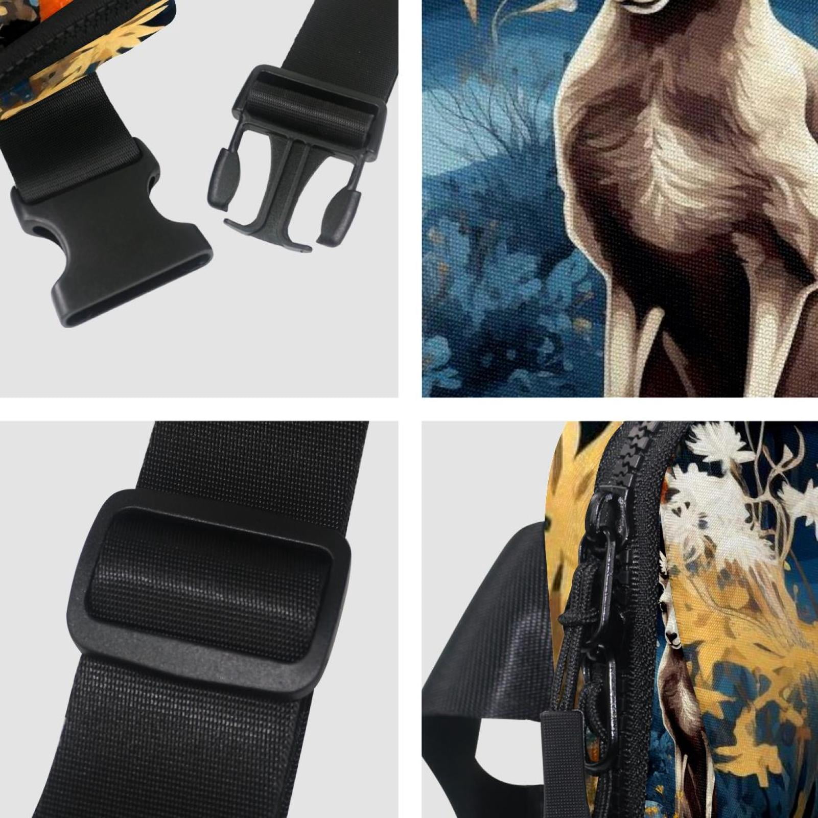Kangaroo Lightweight Adjustable Belt Bag with Extension Strap - Unisex Running Waist Bag