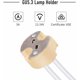 thumbnail image 4 of Portalámparas MR16 GU5.3, casquillos MR16 de cerámica estándar con cable de 15 cm, conector MR16 para bombillas LED y halógenas, paquete de 10., 4 of 5
