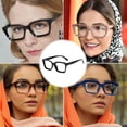 thumbnail image 5 of Lunettes Anti-Bleu Miroir Plat Carré Tendance Mode, en PC et AC, 5 of 5