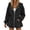 Black, variant on NTACZA Women Sweatshirt Zip Up Hoodies Fleece with Pockets Drawstring Long Sleeve Loungwear Black L