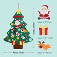 thumbnail image 3 of DIY árbol de Navidad fieltro colgante dibujos animados colgante reutilizable para niños pequeños juegos regalo Sywqhk libre de BPA, 3 of 9