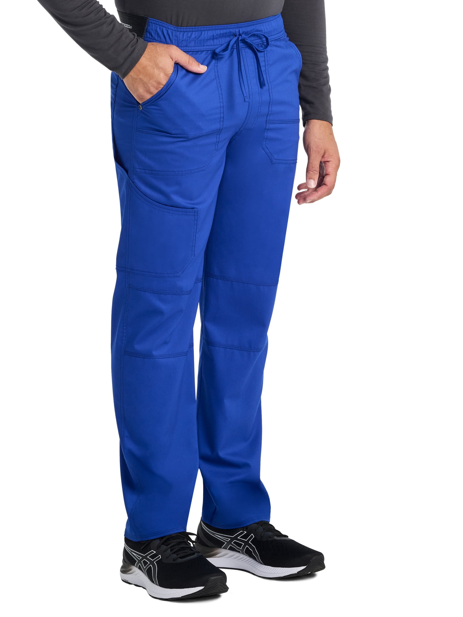 Genuine Dickies Men's Stretch Drawstring Straight Leg Cargo Scrub Pant