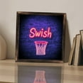 thumbnail image 3 of Basketball Swish Net Wooden Sign Wall Plaque - Vintage Art Decoration, Wall Decoration - Ideal Gift For Home Decoration, Living Room, Bathroom, Bedroom, Garden, Dining, Bar, Cafe, Festival Party De, 3 of 7