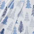 thumbnail image 5 of Market & Place Alpine Printed 100% Cotton Flannel Sheet Set, Full, Blue Forest, 4-Pieces, 5 of 5