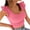 Pink, variant on Lindreshi Crop Tops for Women Women's Fashion Round Neck Solid Color Vest Sleeveless Tops