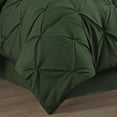 thumbnail image 6 of Chezmoi Collection 10-Piece Bed in a Bag Comforter Set, Pintuck Design, All Season Soft Microfiber Bedding with Sheets, Pillow Shams & Decorative Pillow, Forest Green, King, 6 of 9