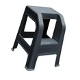 thumbnail image 3 of Lavado de automóviles de 2 pasos Stool de heces de mantenimiento Máximo 600 Catties Práctico Multipurpose Negro, 3 of 8