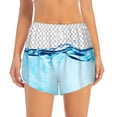 thumbnail image 2 of Balery Crystal Clear Water Splash Pattern Women's Running Shorts with Liner 2 Pockets Elastic Workout Athletic Gym Yoga Shorts-Small, 2 of 7