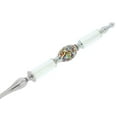 thumbnail image 2 of GlassOfVenice Italian Murano Glass Salad Spoon - Silver White Confetti, 2 of 5