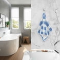 thumbnail image 2 of Yayeee 100% Cotton Hand Towels for Bathroom 16" x 28" Soft Absorbent Kitchen Towel, Blue Plain, 2 of 7
