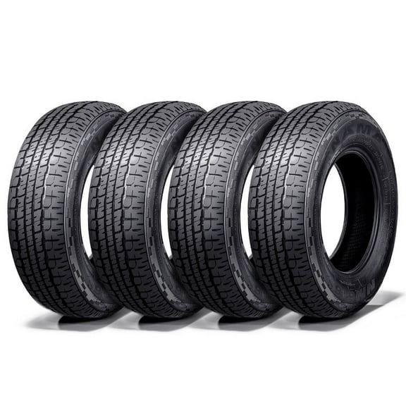 Nama Set of 4 ST205/75R15 Radial Trailer Tires, Load Range E, 10 Ply ...