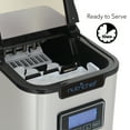 thumbnail image 4 of NutriChef PICEM62 - Countertop Ice Maker - Portable Kitchen Ice Cube Machine, Stainless Steel (3 Sizes of Ice Cubes), 4 of 9
