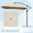 thumbnail image 2 of Patio 8.9FT Off-set Hanging Umbrella Brown, 2 of 9