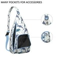 thumbnail image 2 of Waterproof Sling Backpack for Women – Lightweight Crossbody Chest Bag with Adjustable Strap for Travel & Outdoor – Shark, Whale, Dolphin & Nautical Ocean Print, 2 of 4