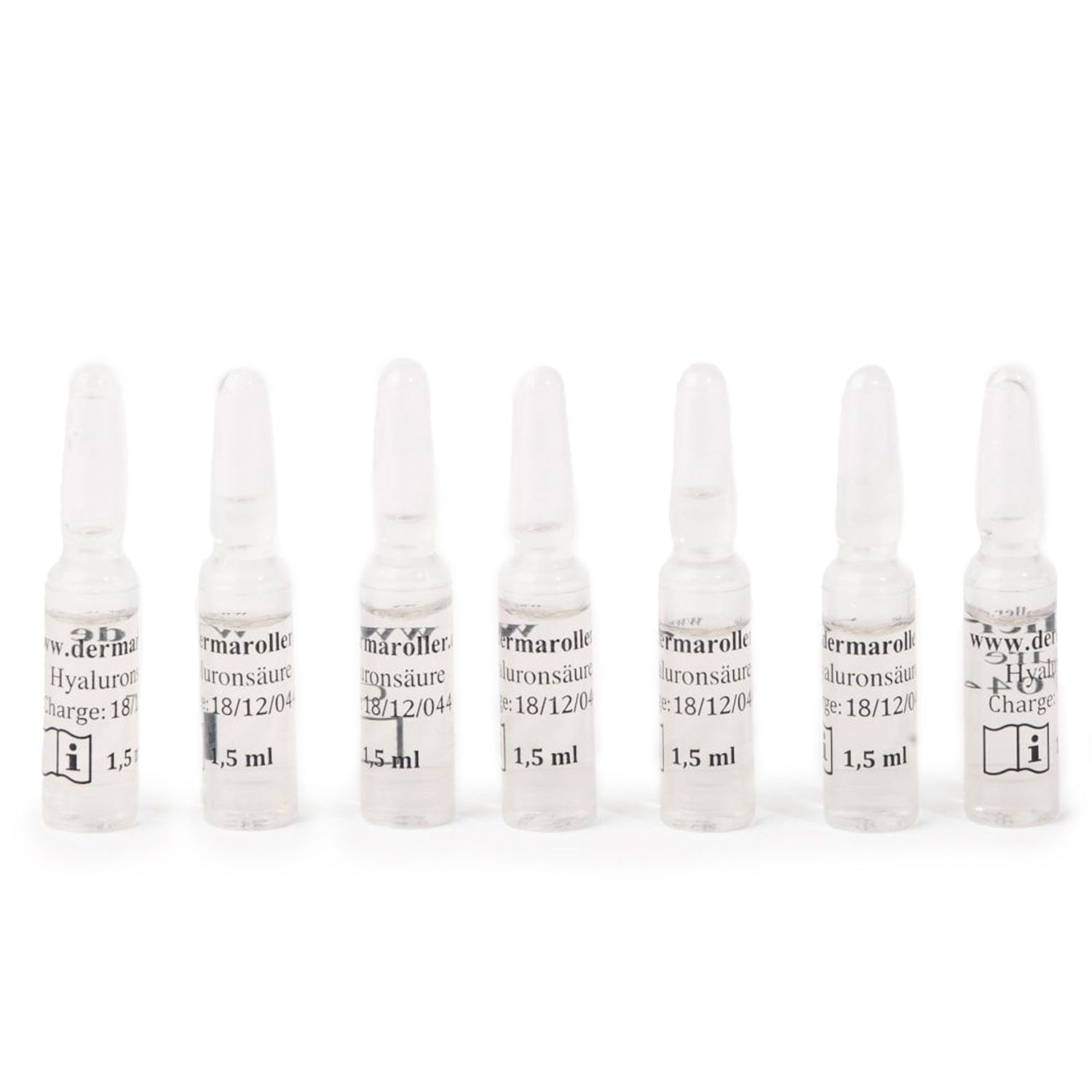 Dermaroller Hyaluronic Acid Moisturizing Serum 7 ampoules