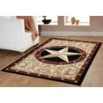 thumbnail image 5 of Furnish My Place 626 Star Gold 3'6"x5'6" Texas Western Star Decor Cowboy Area Rug Stain Resistant, Latex Backed Rugs, Gold, 5 of 5