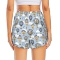 thumbnail image 3 of Picia Balloon Vintage Pattern Women's 2 in 1 Athletic Running Shorts High Waisted Workout Casual Gym Sweat Shorts with Comfy Liner Zipper Pockets-Medium, 3 of 9