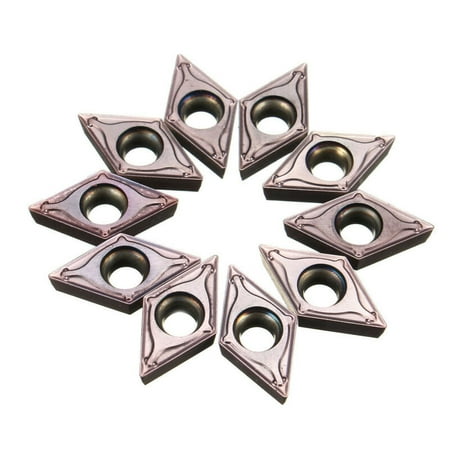 

Goodhd 10PCS DCMT11T304 VP15TF DCMT 11T3 Carbide Insert CNC Lathe Boring Turning Tool