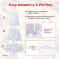 thumbnail image 4 of Árbol de Navidad COSTWAY PVC Artificial Blanco 7 pies con Soporte, 4 of 7