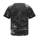 thumbnail image 5 of Camisas Navideñas Para Mujer Con Estampado Casual de Manga Corta Suelta Con Cuello en V Odeerbi ODB202577, 5 of 5