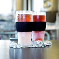 thumbnail image 5 of Freeze Beer Glasses, Freezable Pint Glasses Set, Double Walled Insulated 16 oz Frozen Mugs, Keep Drinks Cold Longer, Tumbler for Iced Coffee, Set of 2, Varsity Blue, 5 of 9
