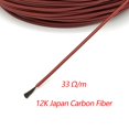 thumbnail image 3 of Calentamiento φ3mm 12k 33 Ohmios de fibra de carbono alambre de calentamiento 200 Grados Celsius Alta temperatura lejana lejan silicio infrarro, 3 of 7