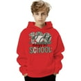 thumbnail image 4 of Rggeeun Baby Boys Sweatshirt Multi Graphic Fashion Hoodie Casual Loose Long Sleeve Crewneck Fit Zip Up With Pocket For Kids Youth Cute Pullover,Red,7-8 Years, 4 of 4
