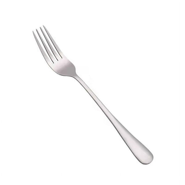 Nvzi 4Pcs Dinner Forks Stainless Steel Silverware Forks Modern Flatware Cutlery Forks-Silvery
