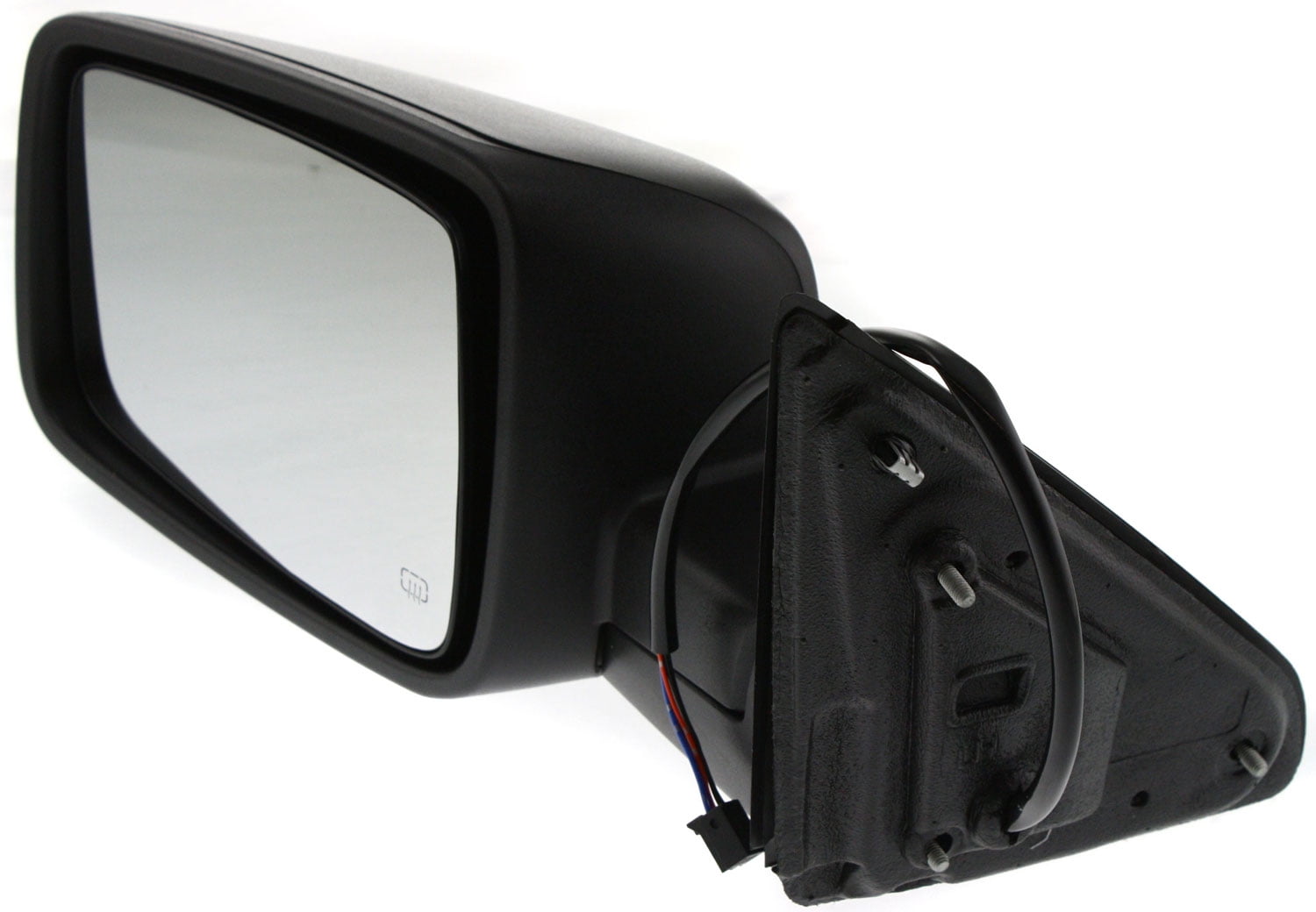 Mirror Compatible With 2011-2012 Ram 1500 2010 Dodge 2500 Left Driver Side Heated Textured Black Kool-Vue