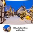 thumbnail image 4 of 7 x 7 ft Village Backdrop Christmas Winter Village Scenery Xmas Pine Trees Background Photography Banner for Birthday Christmas Party Decorations Supplies Photo Photobooth Props, 4 of 5