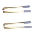 thumbnail image 1 of Stainless Steel Sugar Cube Tongs Set of 2, 13.5x6.5x2CM, Ice and Sugar Tongs for Tea Party and Coffee Bar, Golden Finish, 1 of 5