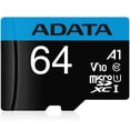 thumbnail image 2 of Memoria Micro SDXC Adata  64GB Clase 10 Video Full HD V10 Juegos A1 AUSDX64GUICL10A1-RA1, 2 of 3