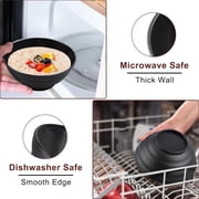 Bestdin Black Dinnerware Set for 4, 16 Pieces Plastic BPA-Free Dinner Plates, Salad Plates, Cereal Bowls, Cups, Unbreakable Plates and Bowls Sets for Kitchen, Microwave and Dishwasher Safe