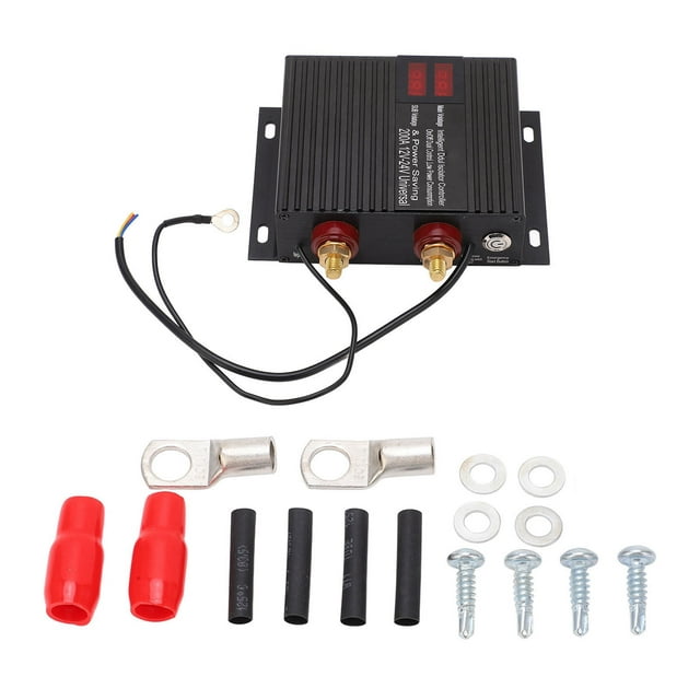 Battery Voltage Sensitive Relay, Easy To Use Real Time Monitoring Smart LED Display 12V-24V Dual Battery Isolator Kit For Truck For ATV For Car