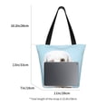 thumbnail image 4 of Kdxio Puppy Licks Nose Women Reusable Grocery Bags Foldable Ripstop,Reusable Shopping Bags for Shopping,Gym,Gift, 4 of 7