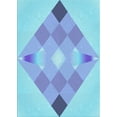 thumbnail image 1 of Ahgly Tapis Rectangulaire Lavable en Machine Intérieur Transitionnel Bleu Iceberg, 8 Pieds x 12 Pieds, 1 of 7