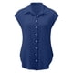 thumbnail image 4 of ICHUANYI ClearanceWomen's Tops Fashion Solid Button Shirt Female V-Neck Loose T-shirt Blouse(Navy, M) ICHUANYI WER20232080500138, 4 of 6
