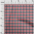 thumbnail image 1 of oneOone Organic Cotton Poplin Twill Fabric Gingham Check Print Sewing Fabric BTY 42 Inch Wide, 1 of 4