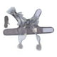 thumbnail image 1 of Juego de arnés y correa para gato, chaleco transpirable con lazo de hada, cuerda para gato para caminar al aire libre, gris hada L, 1 of 5