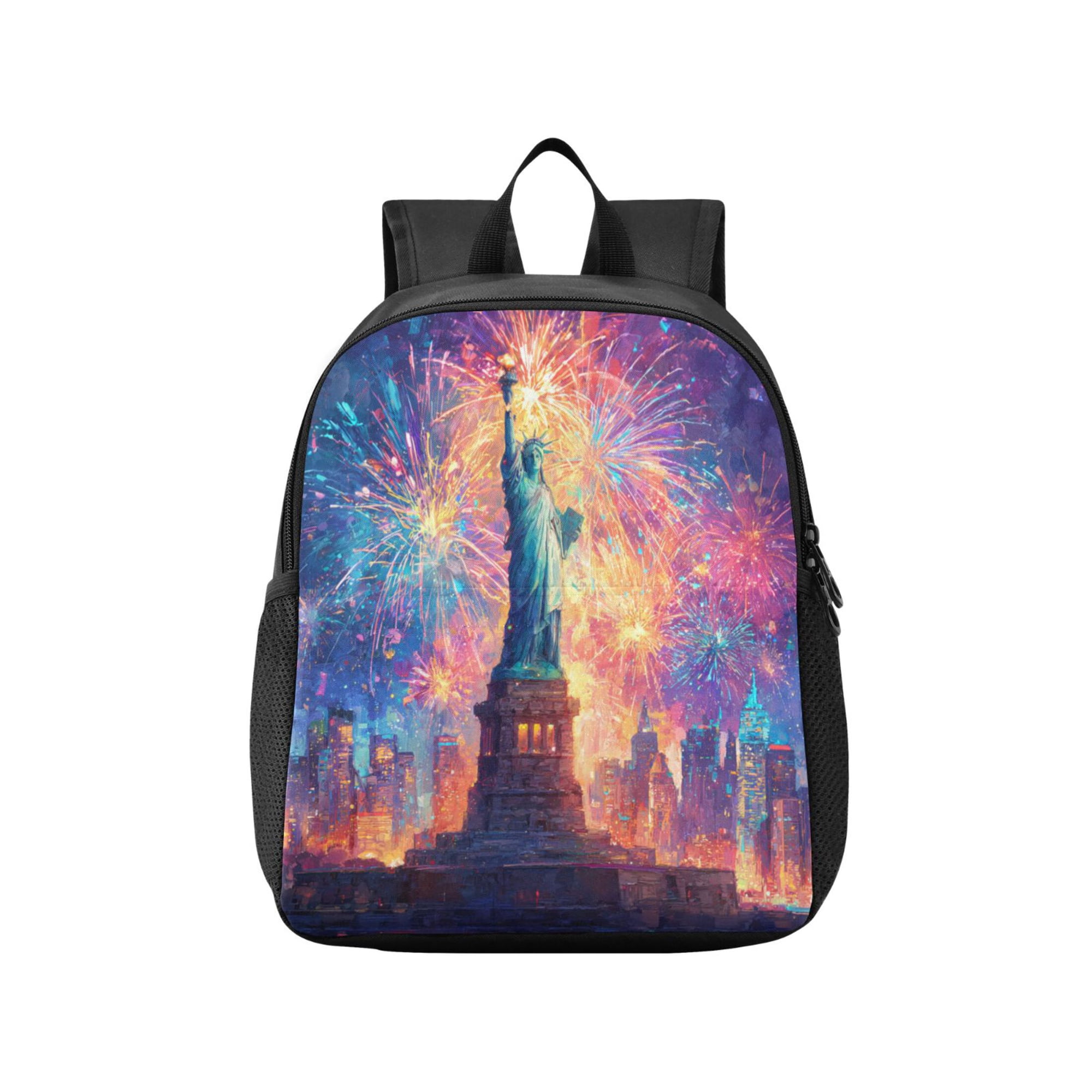 Toddler Backpack Statue Of Liberty Waterproof Lightweight Backpack Casual Mini Daypack for Daycare & Travel